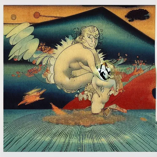 Prompt: angelic radiating fantastic shallows angle betta mayonnaise geyser machine, by katsushika hokusai and paul klee and richard dadd, speedpainting, oil on canvas, fine art