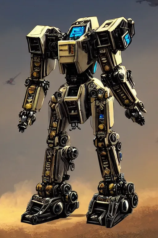 Image similar to mechwarrior - 2, intricate ornate humanoid mecha warrior,