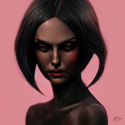 Prompt: dark queen, highly detailed, full body, digital painting, artstation, smooth, sharp focus, illustration, ilya kuvshinov