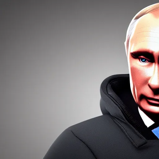Image similar to Vladimir Putin amiibo in a transparent plastic box, 8k, raytracing, cartoon, blender render, unreal 6