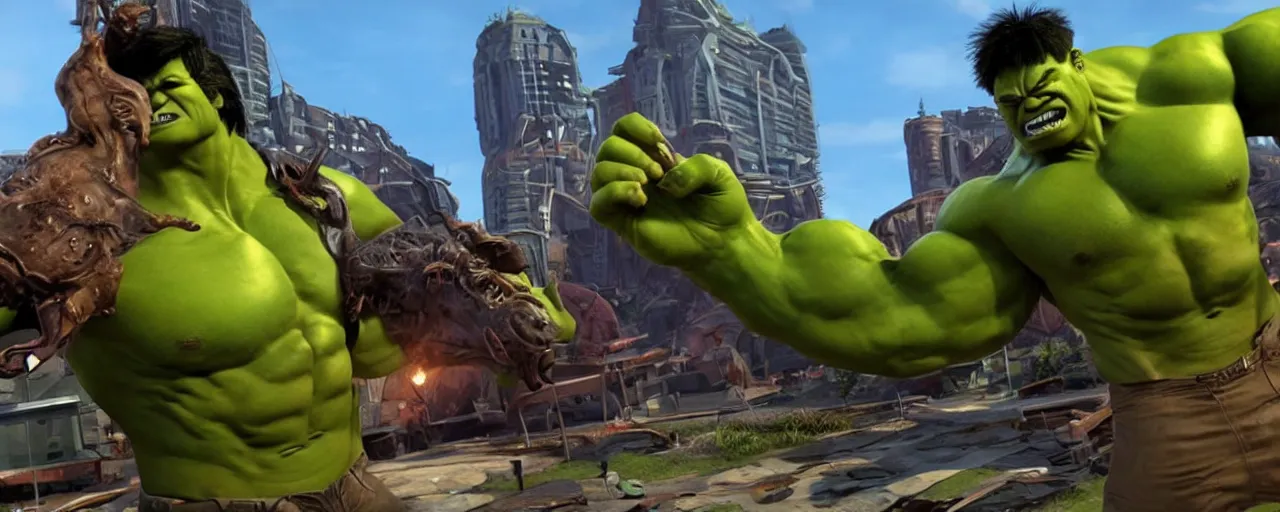 Image similar to Hulk unreal engine