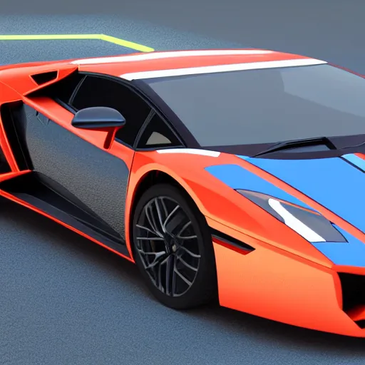Speed Racer's Lamborghini Super Car with Speed racer | Stable Diffusion |  OpenArt