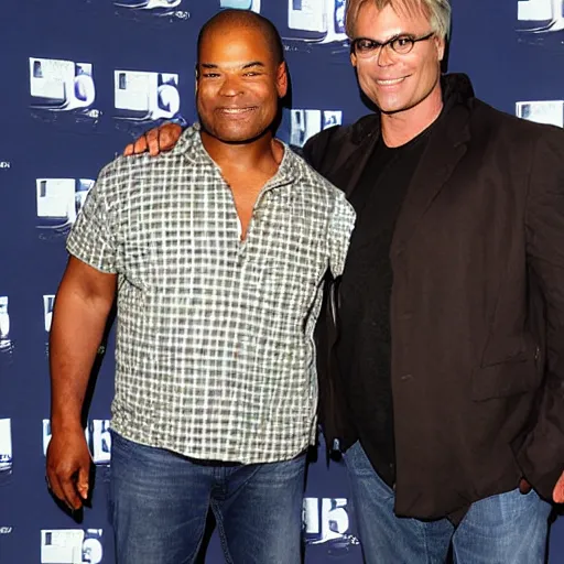 Prompt: christopher judge and richard dean anderson, photograph