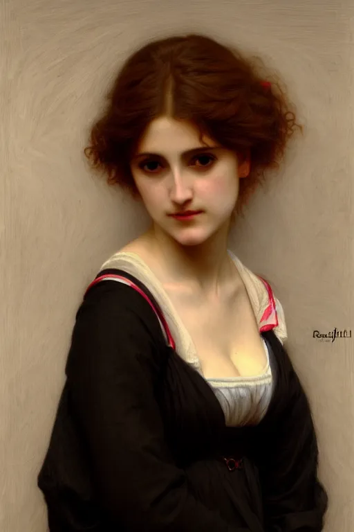 Image similar to lady, painting by rossetti bouguereau, detailed art, artstation