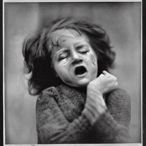 Prompt: a photo of a children in world war 1 crying, photo by george hurrell