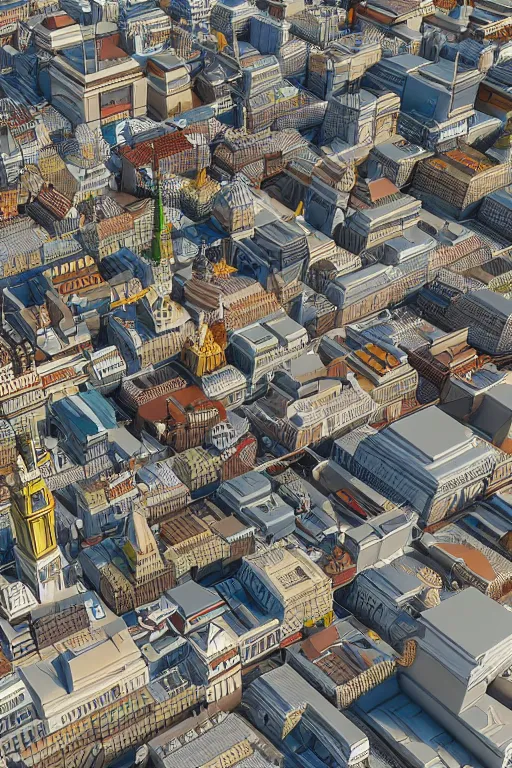 Prompt: a lego model of vienna, 3 d render, unreal engine 5, 4 k textures, ultra shaders