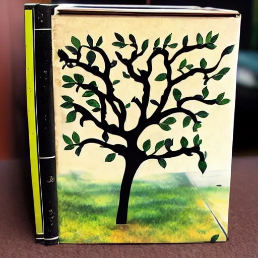 Prompt: the tree that grow books