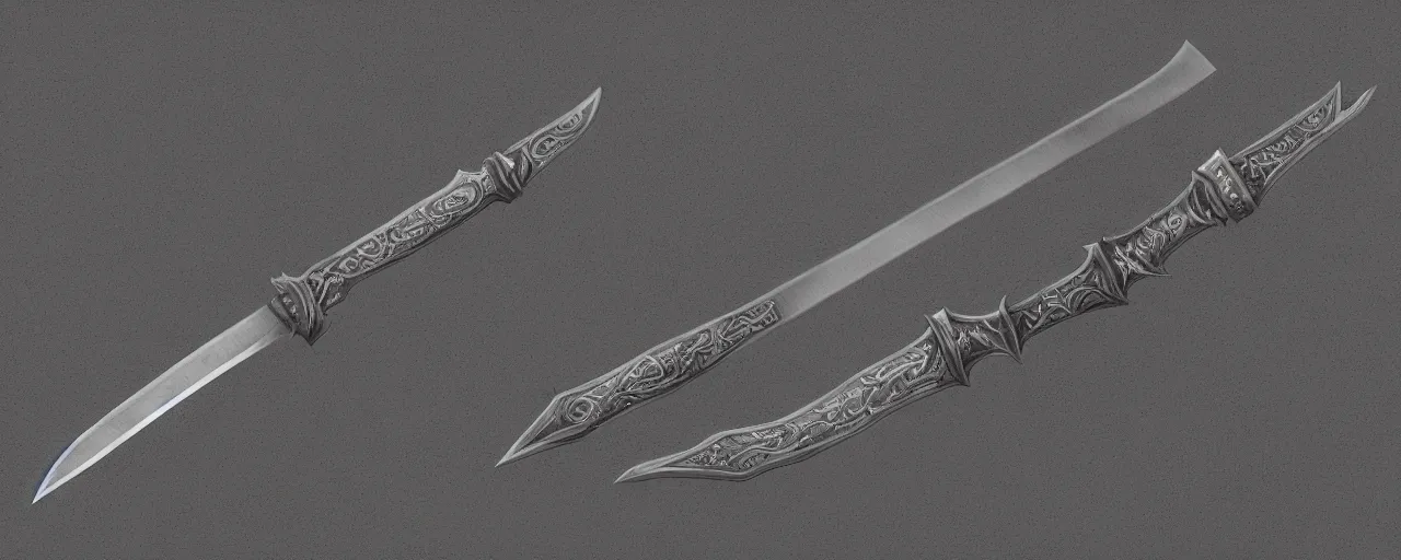 Image similar to basic steel sword, steel, sword, medieval, engravings, forged, blacksmith product design, jewelry, art by gerald brom, greg rutkowski and artgerm and james jean and zdzisław beksinski, 8 k, unreal engine, c 4 d