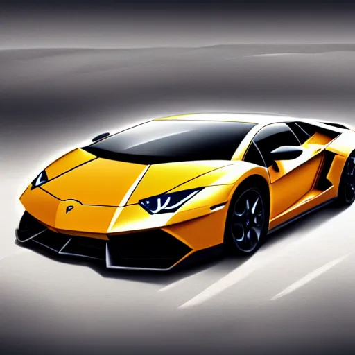 Prompt: lamborghini, art cover, 4 k, digital art, concept art, digital painting