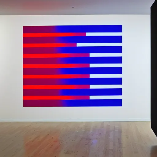 Image similar to sol lewitt wall drawing in neon