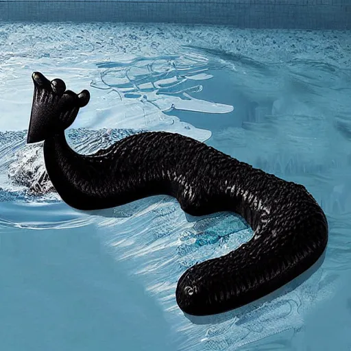 Image similar to loch ness monster bath toy, realistic,