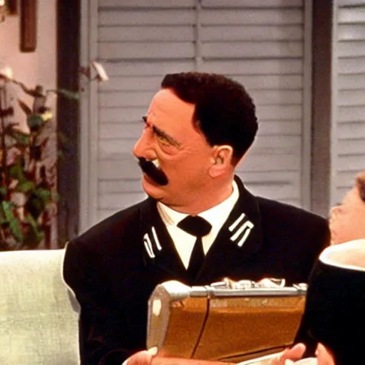 Prompt: hitler in seinfeld sitcom