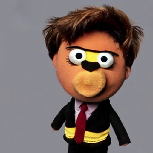 Prompt: dwight schrute as a muppet