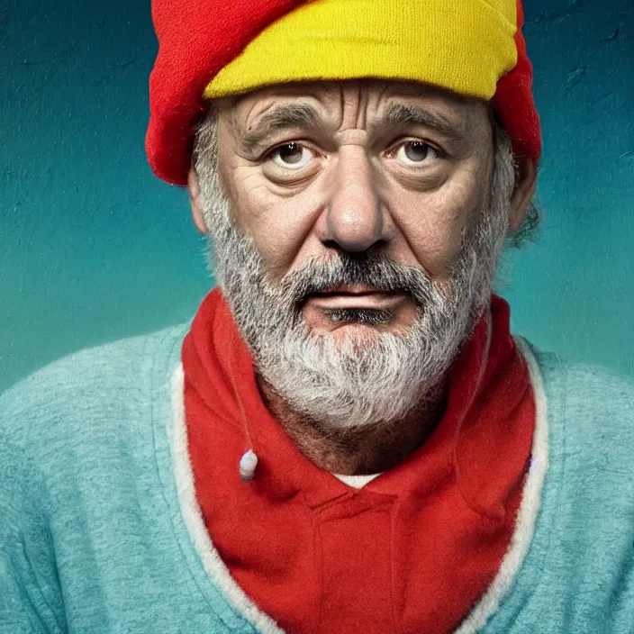 Prompt: portrait of bill murray as steve zissou, painting in the style of wes anderson. intricate artwork. by Randolph Stanley Hewton. octane render, trending on artstation, greg rutkowski very coherent symmetrical artwork. cinematic, high detail, octane render, 8k, iridescent accents
