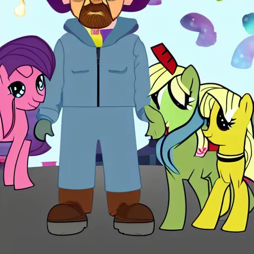 Image similar to walter white in my little pony