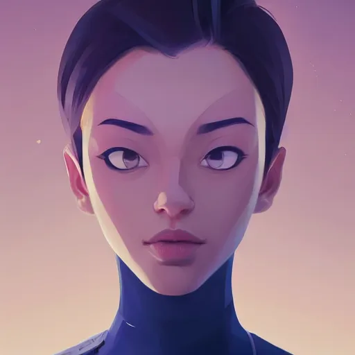 Image similar to face icon stylized minimalist mash, loftis, cory behance hd by jesper ejsing, by rhads, makoto shinkai and lois van baarle, ilya kuvshinov, rossdraws global illumination