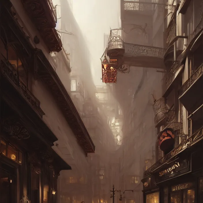 Image similar to archer street soho, elegant, real life skin, intricate artwork, high detailed, artstation, concept art, smooth, sharp focus, art by artgerm and greg rutkowski