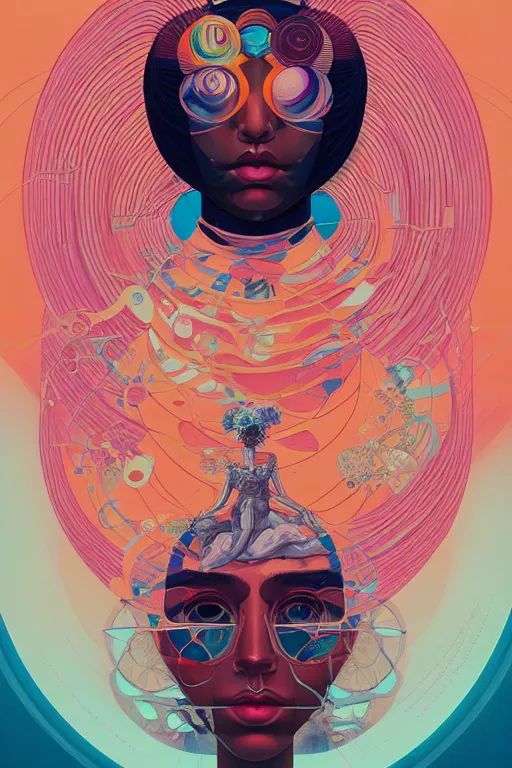 Image similar to portrait of godel's consistency of the axiom of choice, by tristan eaton, victo ngai, peter mohrbacher, artgerm,