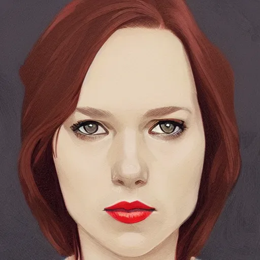Prompt: gallery artwork by Phil noto entitled black widow