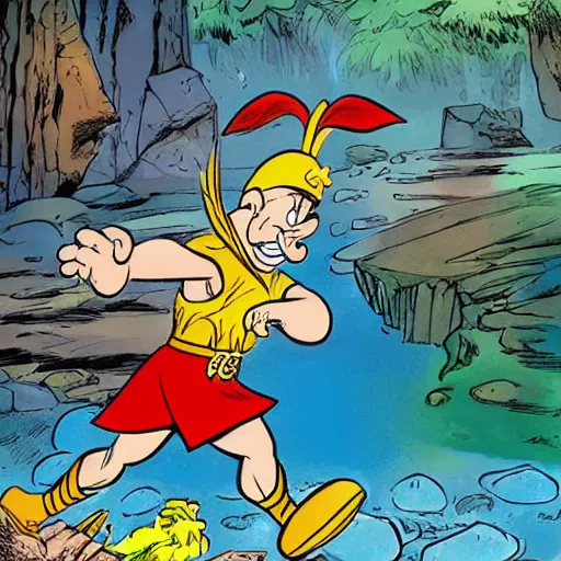 Image similar to A splash panel from Astérix