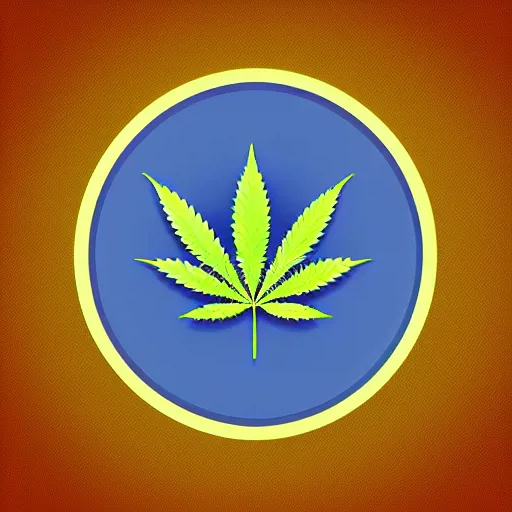 Prompt: Weed logo illustration, marijuana icon, vector design, company artstyle