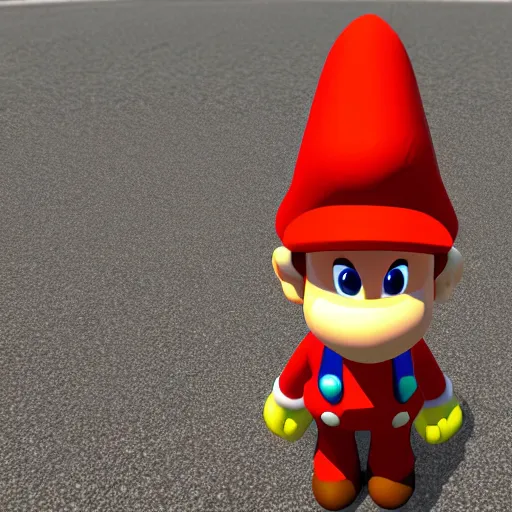 Image similar to low poly mario