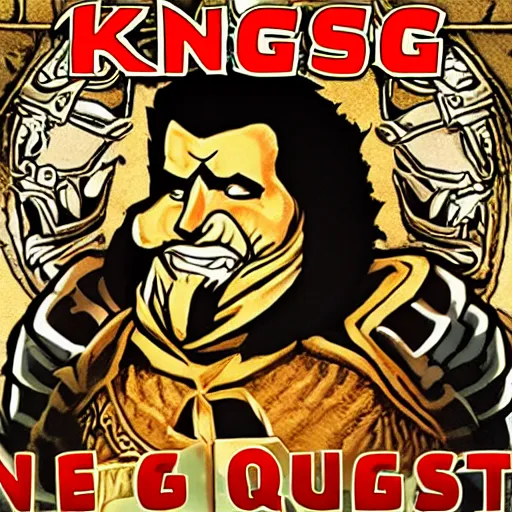 Image similar to 'King's Quest' logo