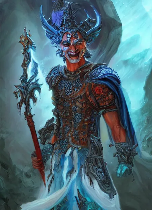 Image similar to hades, ultra detailed fantasy, dndbeyond, bright, colourful, realistic, dnd character portrait, full body, pathfinder, pinterest, art by ralph horsley, dnd, rpg, lotr game design fanart by concept art, behance hd, artstation, deviantart, hdr render in unreal engine 5