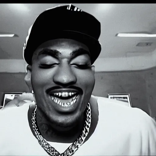 Prompt: bowser in a gangster rap music video, 1 9 9 0 s, mtv, vhs, hip hop, photorealistic, film still