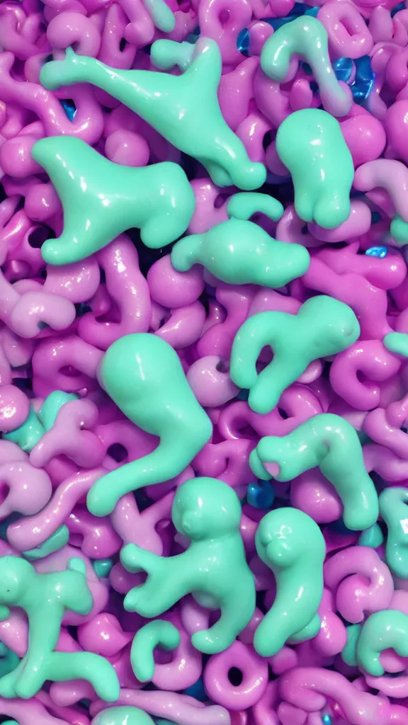 Prompt: popworld 3 d y 2 k crazy bones and sparkles, seapunk