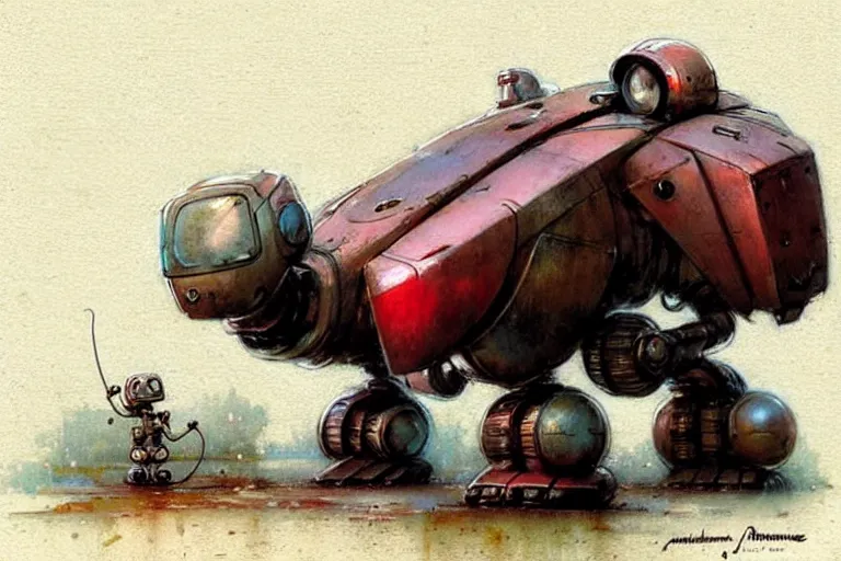 Prompt: adventurer ( ( ( ( ( 1 9 5 0 s retro future robot mouse battlemech house. muted colors. ) ) ) ) ) by jean baptiste monge!!!!!!!!!!!!!!!!!!!!!!!!! chrome red