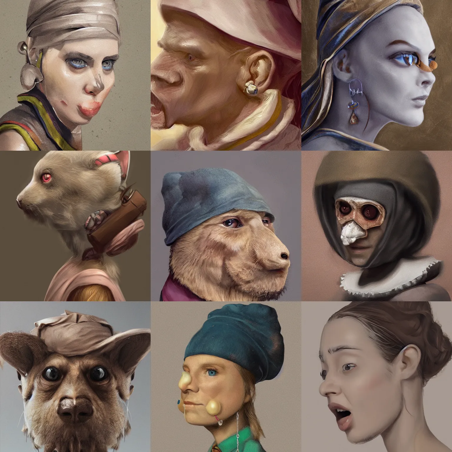 Prompt: Gopher with pearl earring, highly detailed, digital painting, artstation, concept art, sharp focus, illustration, art by Eng Kilian and Fujita Goro and Ellis Dean