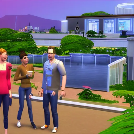 Image similar to of the future of the sims world