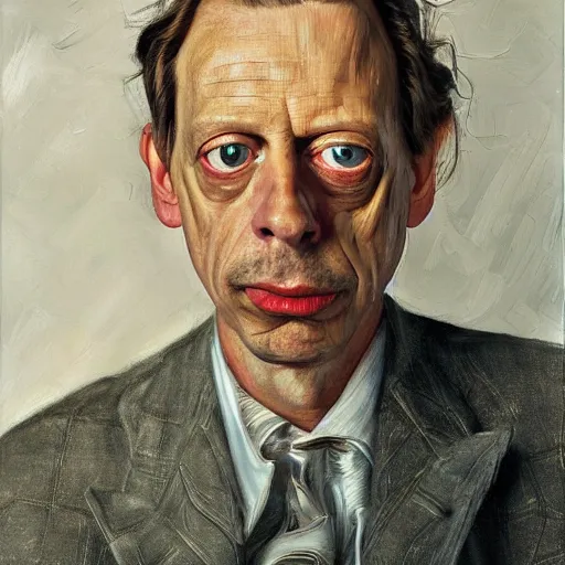 Prompt: high quality high detail painting by lucian freud, hd, steve buscemi, photorealistic lighting