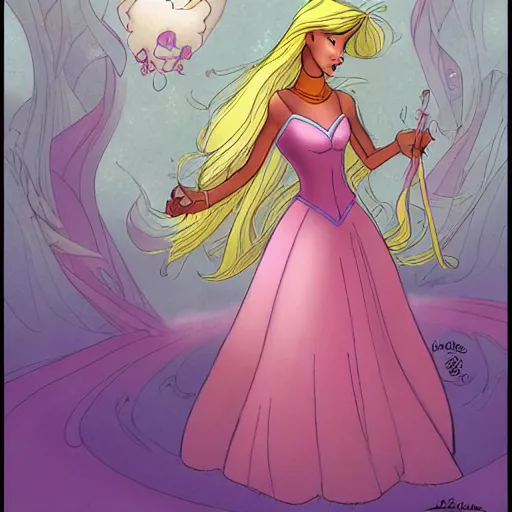 Prompt: ethereal princess by jeff smith