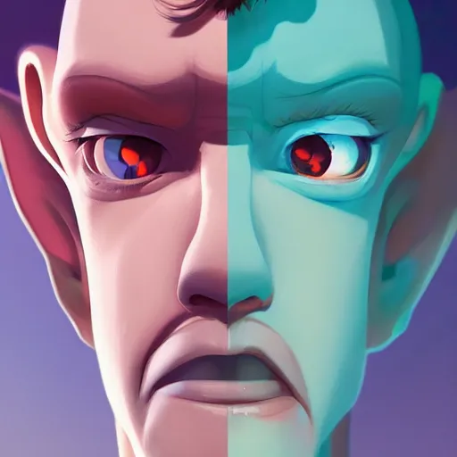 Image similar to face icon stylized minimalist ahh! real monsters, loftis, cory behance hd by jesper ejsing, by rhads, makoto shinkai and lois van baarle, ilya kuvshinov, rossdraws global illumination