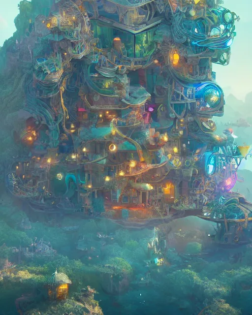 Prompt: highly detailed vfx portrait of dreamland, global illumination, detailed and intricate environment by james jean, liam brazier, petros afshar, james gilleard