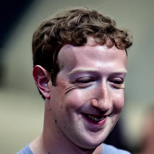 Image similar to mark zuckerberg with face tattoos and body piercings