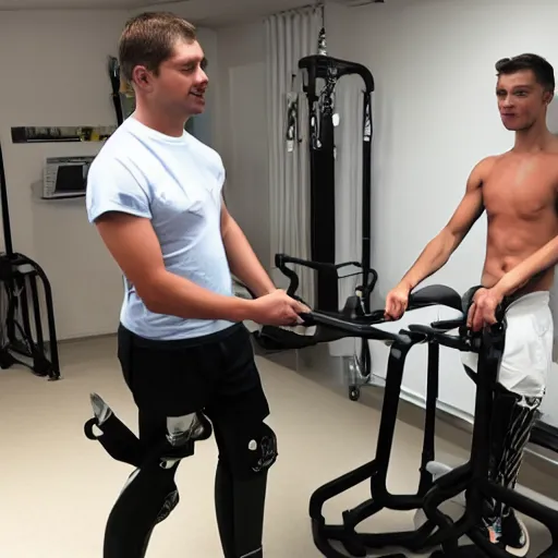 Image similar to muscular fitting exoskeleton for rehab