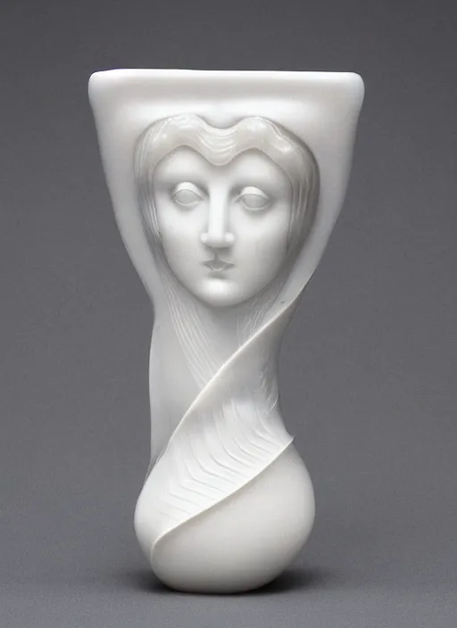 Image similar to Vase in the shape of a woman, designed by Rene Lalique