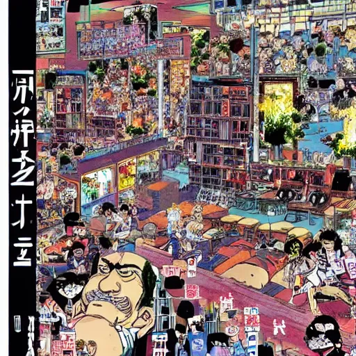 Prompt: 200 Hotels Manga by Frank Zappa and Akira Toriama