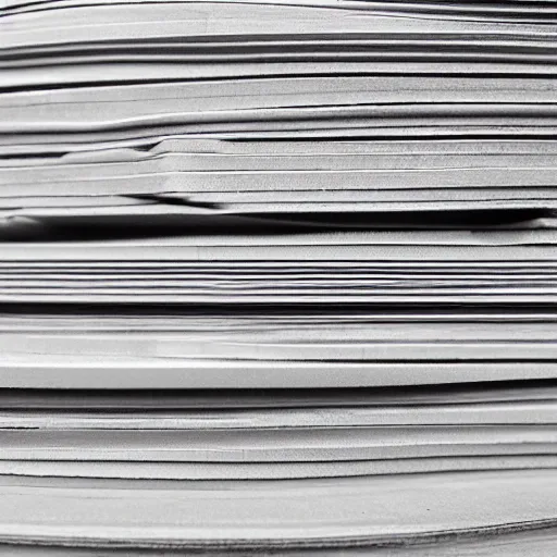 Prompt: 3 0 mm photograph of reams of paper stacked on top of each other