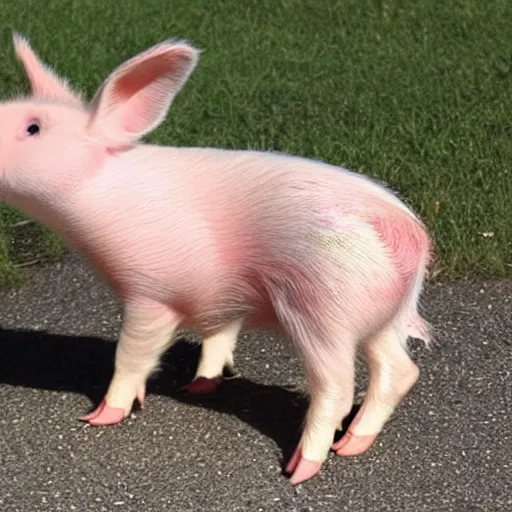 Image similar to half piglet, half bunny