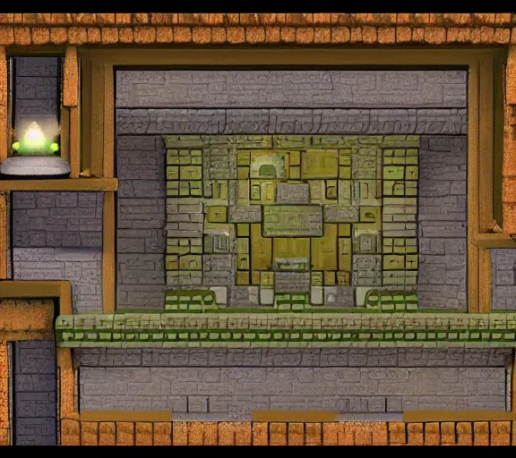 Image similar to the main room in a 3d Zelda dungeon