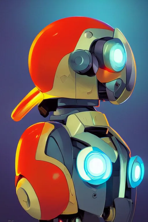 Image similar to metabots medabots medarotto medarot robot minimalist comics helmet mask neon cybereye, behance hd by jesper ejsing, by rhads, makoto shinkai and lois van baarle, ilya kuvshinov, rossdraws global illumination ray tracing hdr radiating a glowing aura