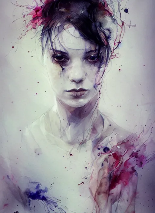 Prompt: marie by agnes cecile