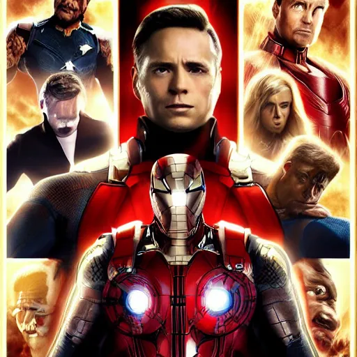 marvel movie poster, Stable Diffusion