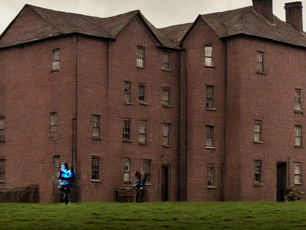 Prompt: a picture of a brick house, still from the peaky blinders