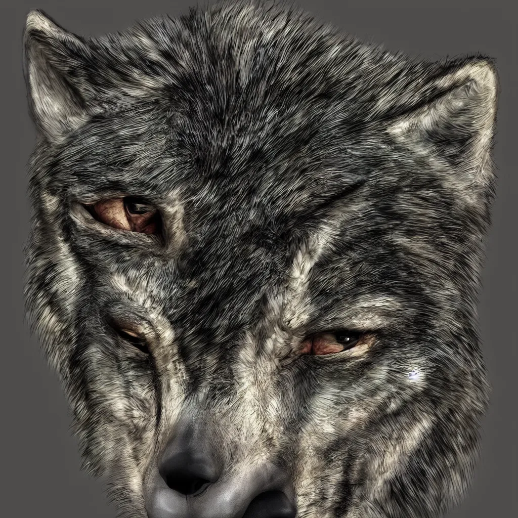 Prompt: “Wolf head human avatar by marvel sci-fi, ultra realistic, HD Quality”