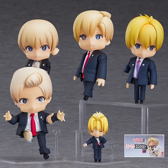 Image similar to Donald Trump, An anime Nendoroid of Donald Trump, figurine, detailed product photo